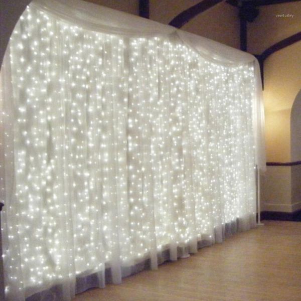 

curtain & drapes 3*3m 300leds led light 300 bulbs outdoor home xmas christmas wedding year garden party decoration lamp1