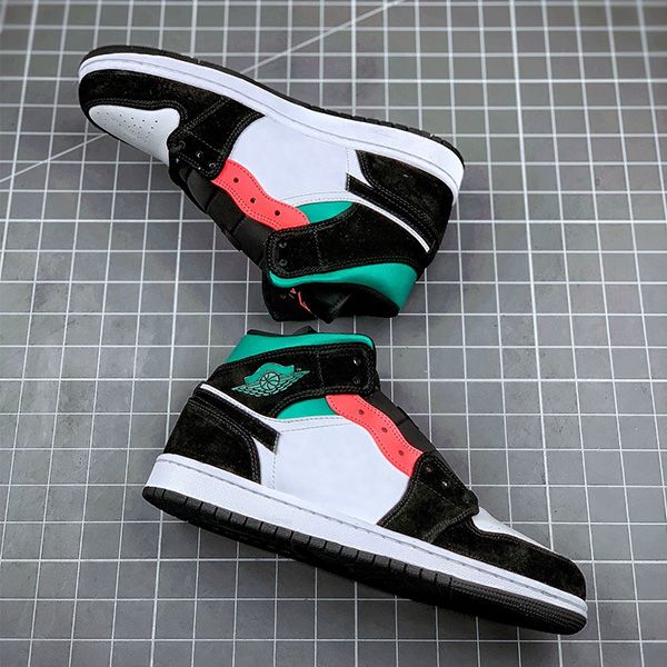 

2021 new good quality jumpman 1 south beach men women mid basketball shoes 1s designer shoes mens trainers athletic sports sneakers, White;red