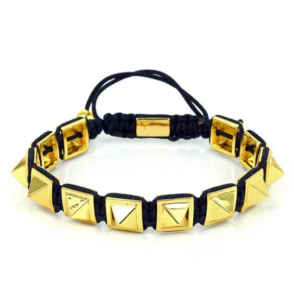 

charm bracelets luxury anil arjandas metal bracelet macrame for men braiding pulseira feminina, Golden;silver
