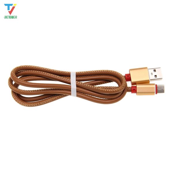 

usb cable for samsung huawei xiaomi leather usb type c micro usb cable fast charging cable 50pcs/lot