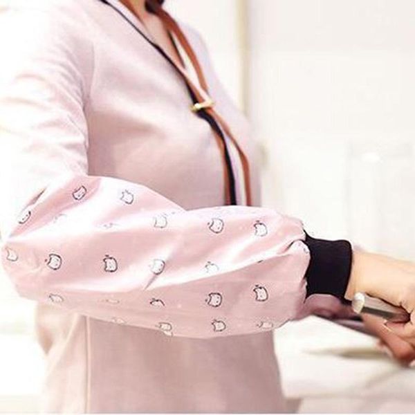

simple waterproof arm oversleeve cute sleeve for household use antifouling home cleaning kitchen oversleeve long arm sleeves1