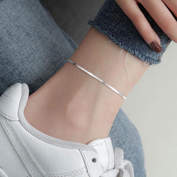 

link, chain s925 arrival korean snake bone anklet adjustable simple fashion women's bracelet classic, Black