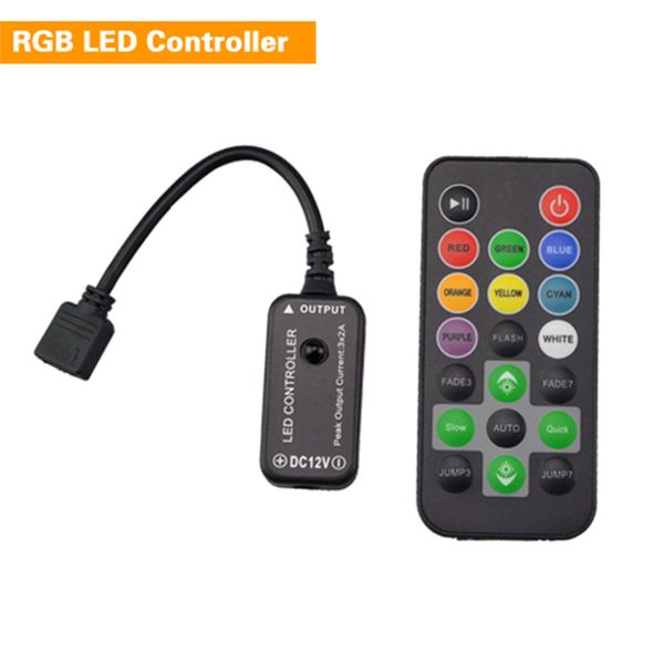 

rgb 44 key / 24 key ir remote controller dimmer ir infrared rf wireless 17key 20key control box controller for rgb strip