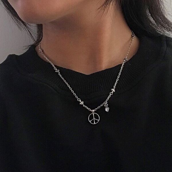 

female s925 silver sterling cutting out geometric retro fashion simple aircraft new necklace aay6