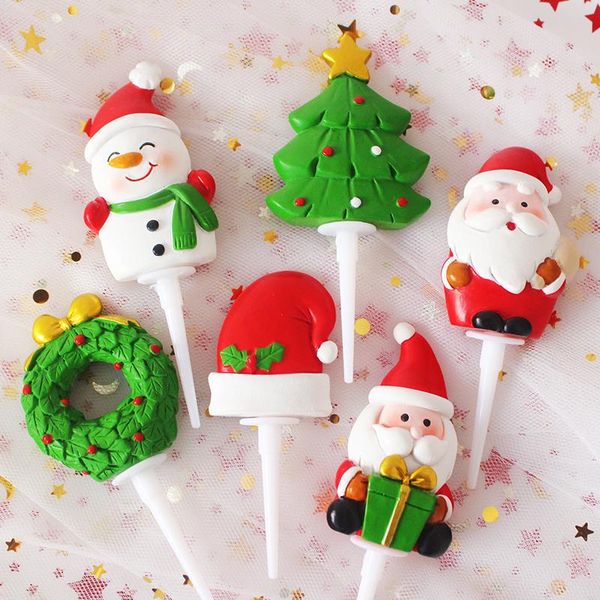 

other festive & party supplies family parties, birthday christmas decorations, baking santa claus, snowman, elk, tree cake decora