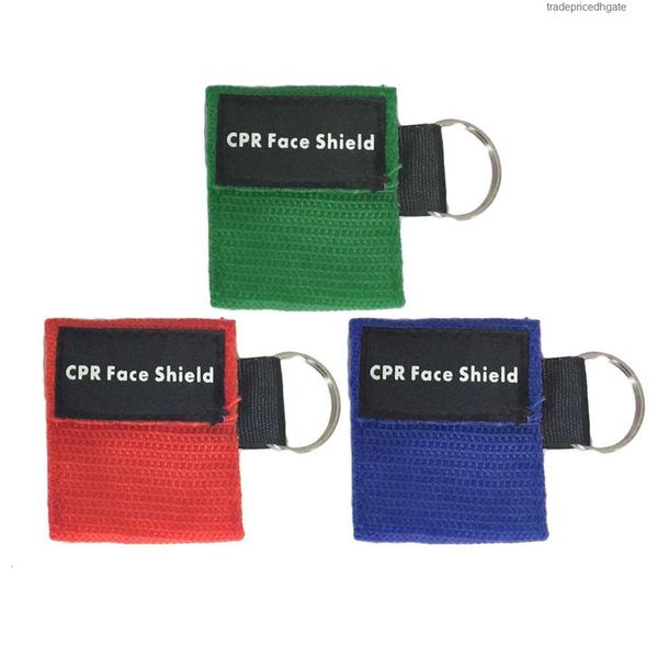 

mini aid real cpr mask / first keychain face shield barrier kit health care masks drop shipping wholesale
