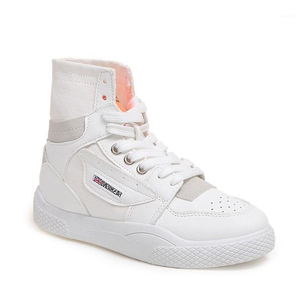 

women shoes boots ankle boots pu leather flock work casual shoes woman fashion students lace up chunky sneakers plus size1, Black