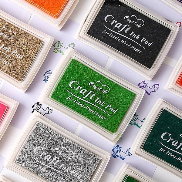 

15 подушечка цвета diy craft подушечка ручной жирная rubber stamp ткань древесина бумага scrapbook подушечка штамповка tool jllflh yeah2010