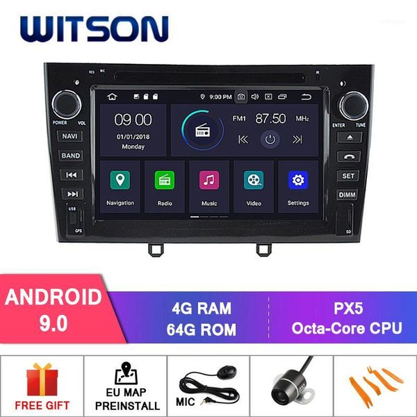 

witson android 9.0 car dvd player for 408 2010-2011 sat nav gps navigation auto stereo +dvr/wifi+dsp+dab+obd+tpms1