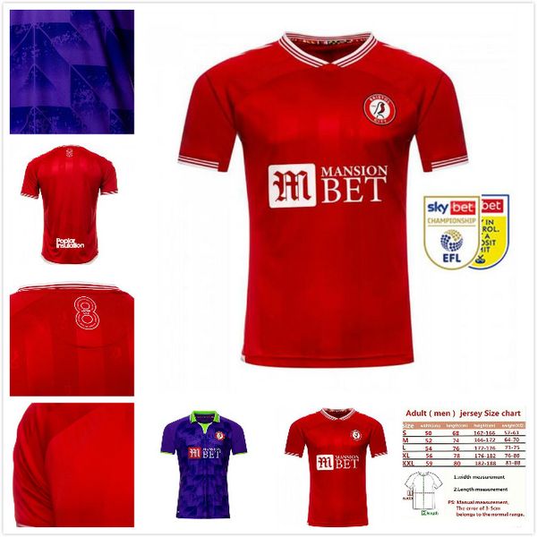 

20 21 bristol city soccer jersey 2020 2021 paterson mawson kalas weimann home football shirt, Black;yellow