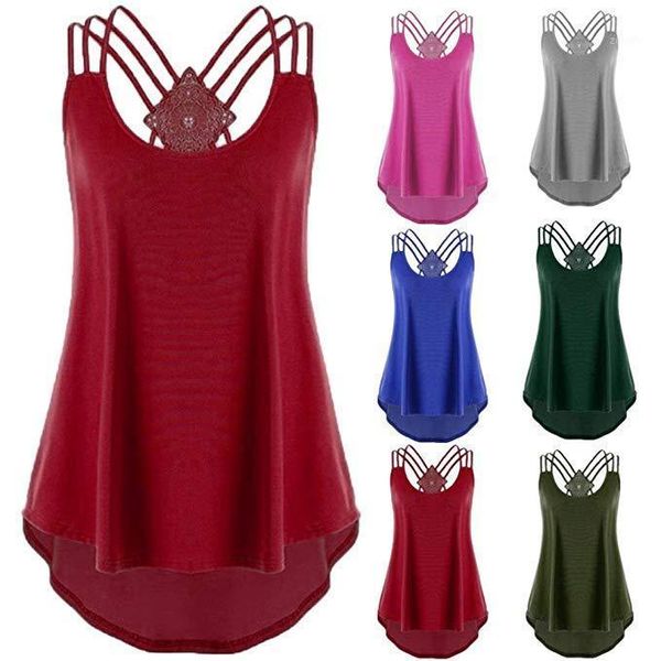 

aphrodite home summer new fashion women's clothing t-shirt solid color camis sleeveless casual tank 1, White