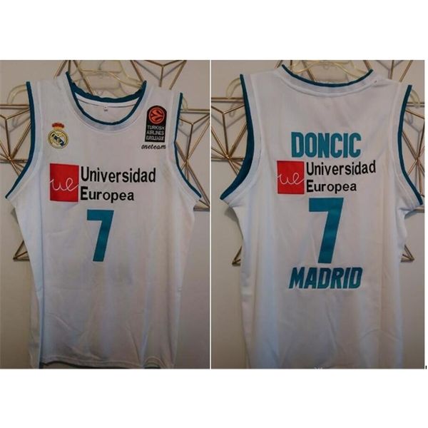 

custom 604 youth women vintage luka doncic universidad europea #7 luka basketball jersey size s-4xl or custom any name or number jersey, Black