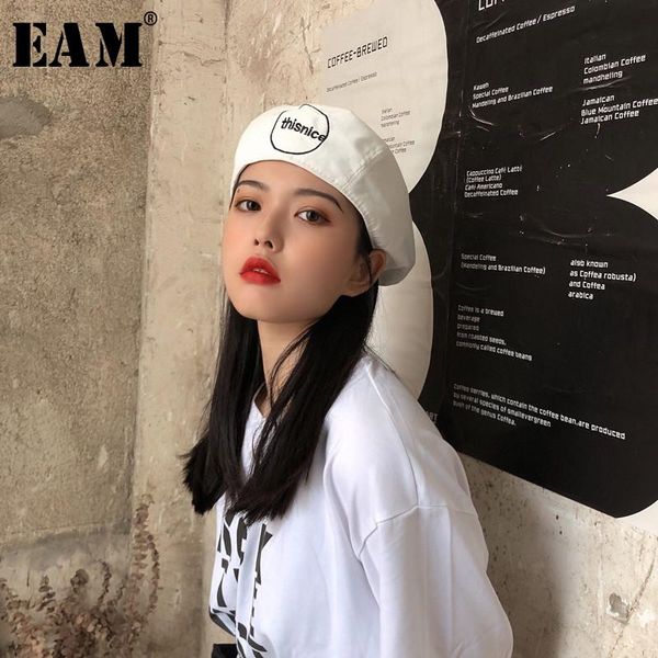 

cloches [eam] black letters printed women fishermen hat round dome temperament fashion tide all-match spring autumn 2021 1u438