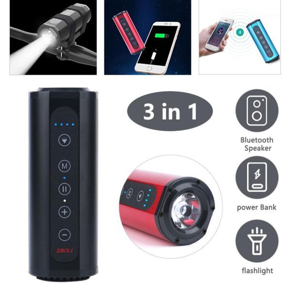 

bike light bluetooth speaker bicycle headlight led lamp 6000mah power bank mtb bike cycling front light accessories1