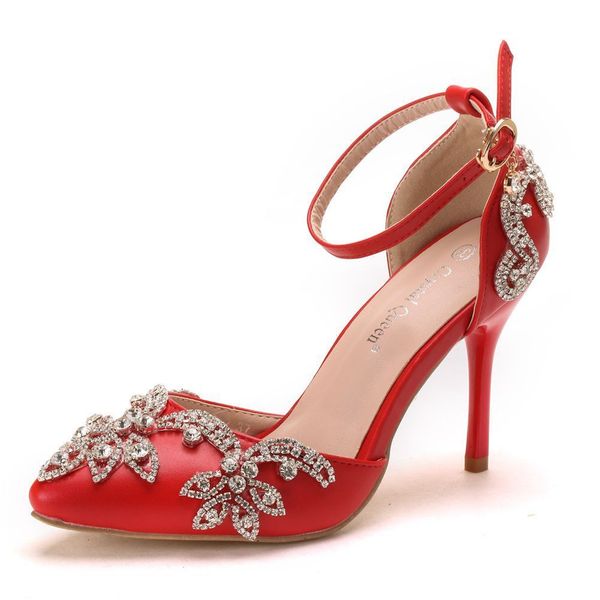 

new 2020 sandals simple buckle fashion big red candy party thin women's high shoes b0046 umqj, Black