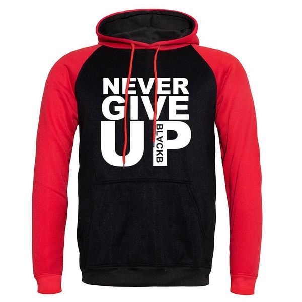 

never give up hoodies for men mo salah you'll never walk alone men's sweatshirt 2019 autumn winter fleece hooded hoodie male, Black