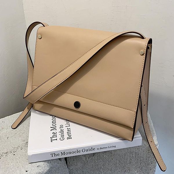 

shoulder bags solid color pu leather for women 2021 winter simple lady trending bag purses and handbags luxury designer sac