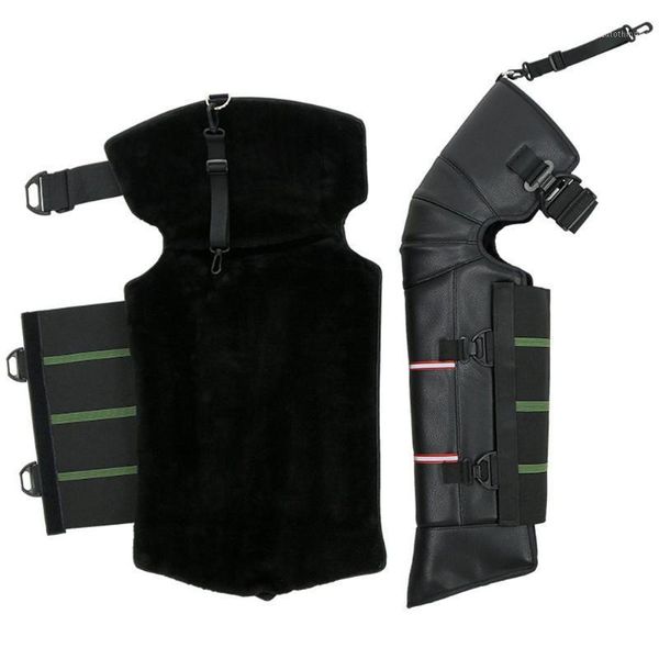 

motorcycle warm kneepad riding knee pads windproof winter outdoor pu leather knee protective guard1