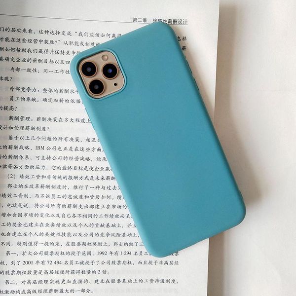 

sile solid color phone case for iphone 12 12 pro soft cover candy color iphone 12 mini pro max q bbyaft