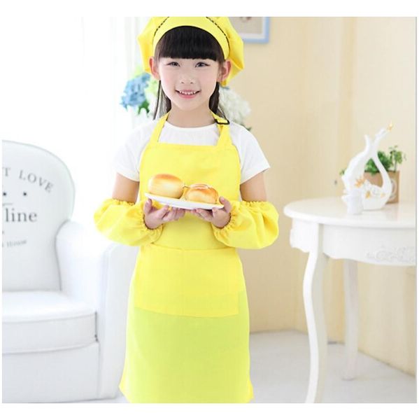

kids aprons pocket craft cooking baking art painting kids kitchen dining bib children aprons kids aprons 15 colors c jllzux jhhome