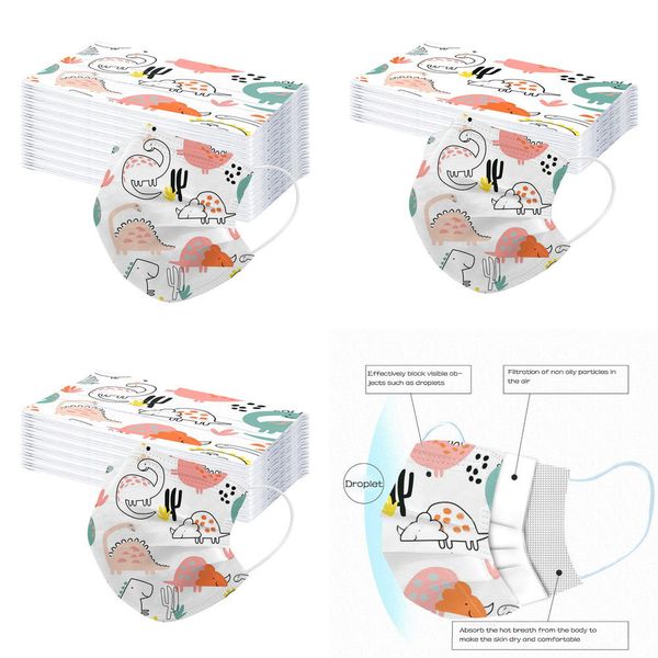 

10/50/100pc kids masker cartoon mascarillas disposable face-masks fashion children mondkapjes wasbaar halloween cosplay