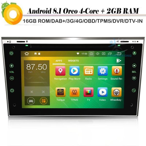 

2 din dab+ quad core android 8.1 autoradio gps cd obd navi wifi 4g dvt-in car radio player for astra vectra zafira astra1