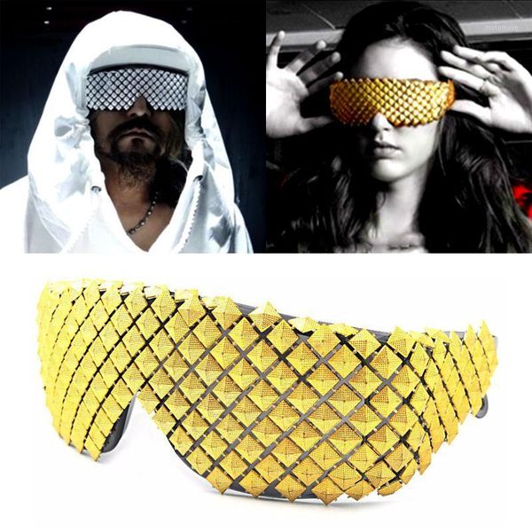 

sunglasses gold silver steampunk for women novelty fashion luxury men sun glasses pyramid party celebrity goggles hip hop gothic1, White;black
