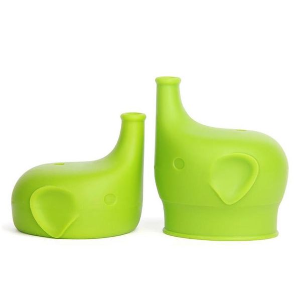 

elephant shape anti-overflow sile sippy cup lid baby sippy cups no leak for baby pacifier qylbnp lipper