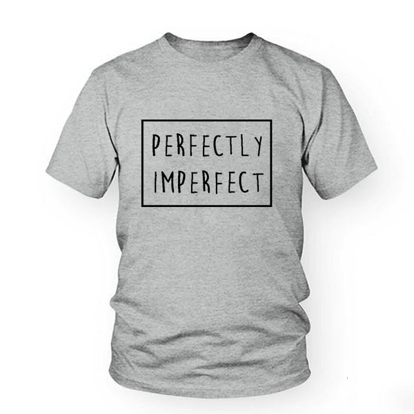 

new women's o neck t style perfectly imperfect print summer short sleeves female black white tee funny shirt clothing