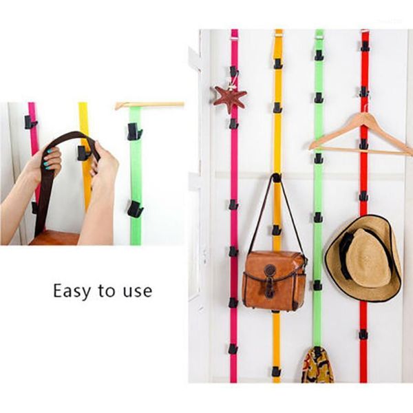 

adjustable back door storage hook without nails behind the door cord home clothes toys shoes hats storage tool organizers1