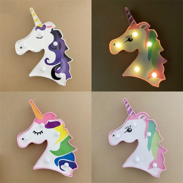 

unicorn head modeling lamp colorful hair stickers room decorate sculpt lamps birthday party originality motif light 3 8xc f2