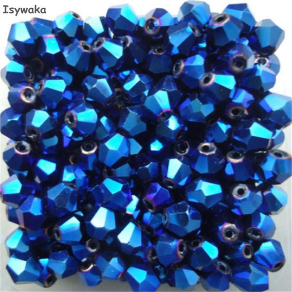 

isywaka sale blue 100pcs 4mm bicone austria crystal beads charm glass beads loose spacer bead for diy jewelry making bbyisc