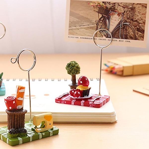 

симпатичные маленькие горшечные растения заводы стол держатель держатель стол бумага заметка примечание namecard держатель карточки фото дер