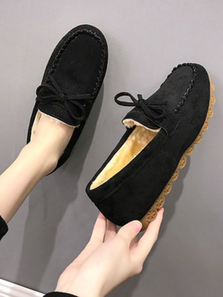 

wholesale women's flat soled beef tendon velvet cotton shoes comfortable pregnant women new autumn and winter ladies sneakers