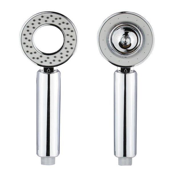 

double sided dual function shower head water saving round high pressure adjustable abs flower sprinkler home accessories tools jllqps