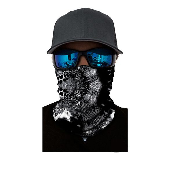

dark snake skin multi-functional magic seamless scarf outdoor riding turban mountaineering camp