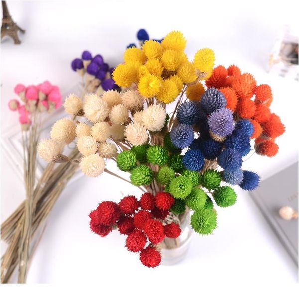 

15pcs artificial flower strawberrie grass dried flower bouquet handmade for wedding home christmas decoration diy wreat jllxbb