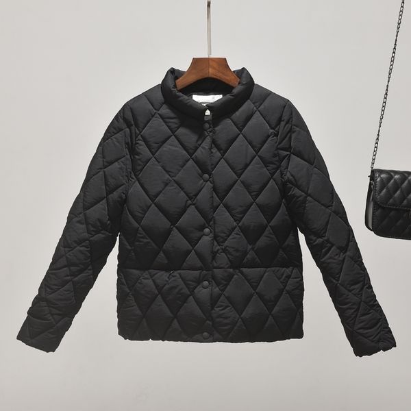 

autumn winter women jacket thin coat new cotton clothing slim student can wear 201103, Black