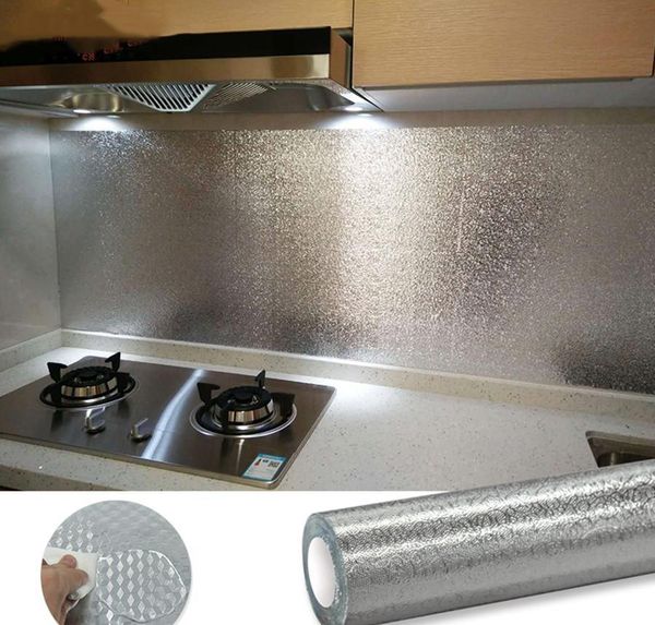 

self adhesive pvc wallpaper for kitchen walls oil-proof waterproof peel and stick contact paper home decor remo jlloms bdefight