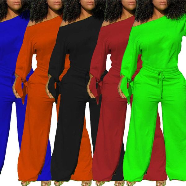 

women's solid color loose r6335 jumpsuit sweater cotton, Black;gray