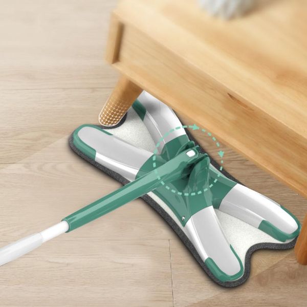 

superfine mop wood foor мокрые и сухое двойное использование большой швабр напольный артефакт швабры 360 градусов вращающаяся уборка mop jll