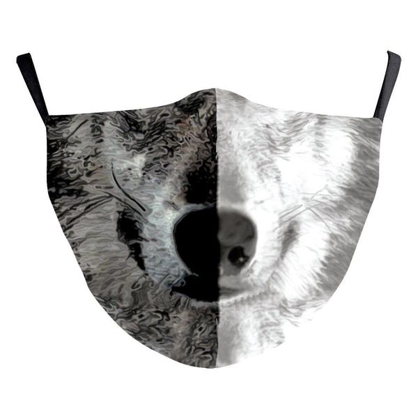 

3d halloween print masque masks face dustproof mouth washable mask shield mask mascarillas reusable facial black face wmtcmv lmqpi