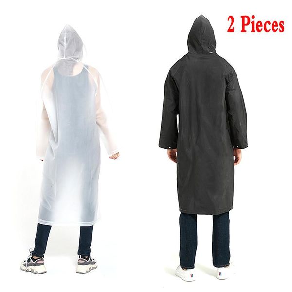 

2 женщин плащ мужчин дождевое пальто непроницаемый mujer para lluvia rain куртка capa de chuva poncho водонепроницаемый дождевой костюм sqcp