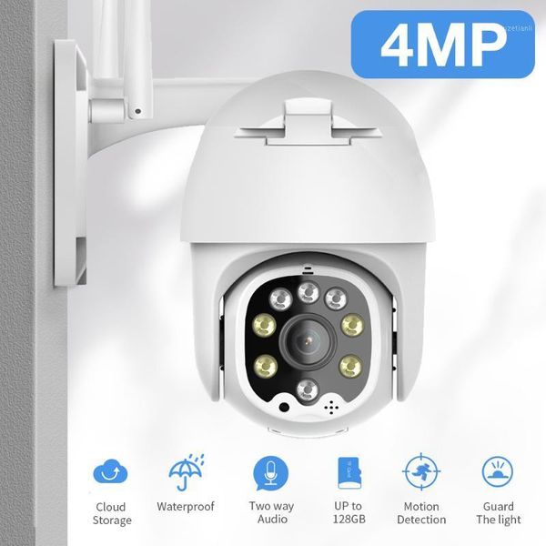 

sdeter 4mp ptz wif camera outdoor ip speed dome wireless cctv security camera pan tilt 4x zoom surveillance siren alarm p2p cam1