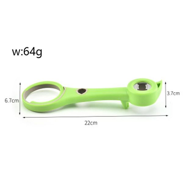 

6 in 1 new multifunctional plastic bottle opener non slip manual can ppener beer can opener bottle opener kitchen accessories wmtidg