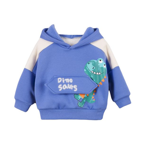 

new kids letter thicken clothes spring autumn boys baby girls hooded sweater children cartoon clothing infant leisure tracksuit y1217, Black