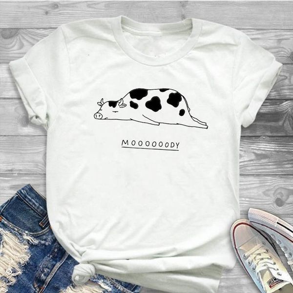 

women lady t shirt unicorn lazy animal printed tshirt ladies short sleeve tee shirt women female clothes graphic t-shirt, White