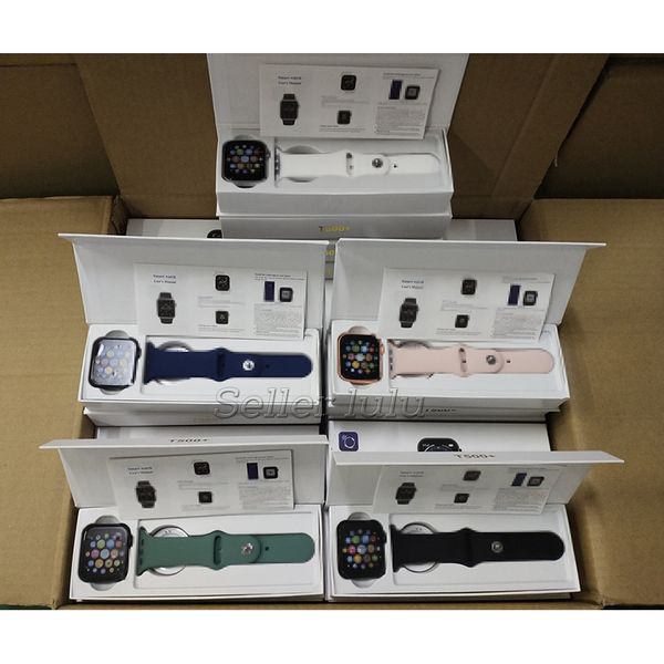

2021 smartwatch t500+ plus bluetooth call smart fitness track sleep tracker watch heart rate monitor blood pressure vs pk iwo12 iwo8