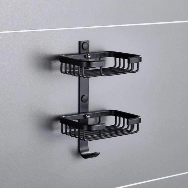 

черные серебристые настенные мыльные блюда мыло держатель мыла корзина для ванной аксессуары алюминиевые баненовые фурнитура wmtzjx