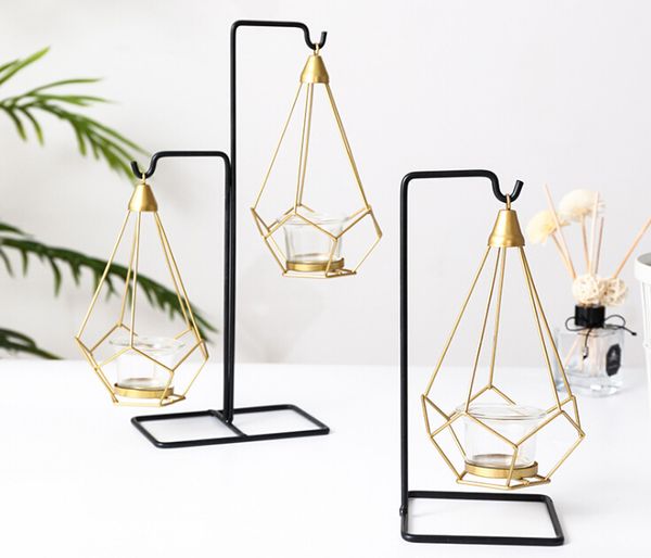 

nordic light metal table romantic wedding candlelight dinner props crative european decorations ornaments candle holder